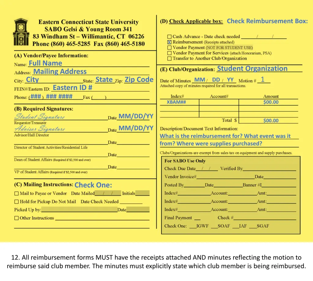 check reimbursement box 6