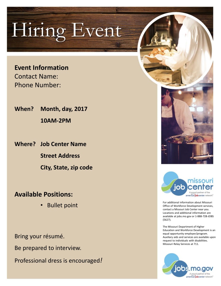 hiring event