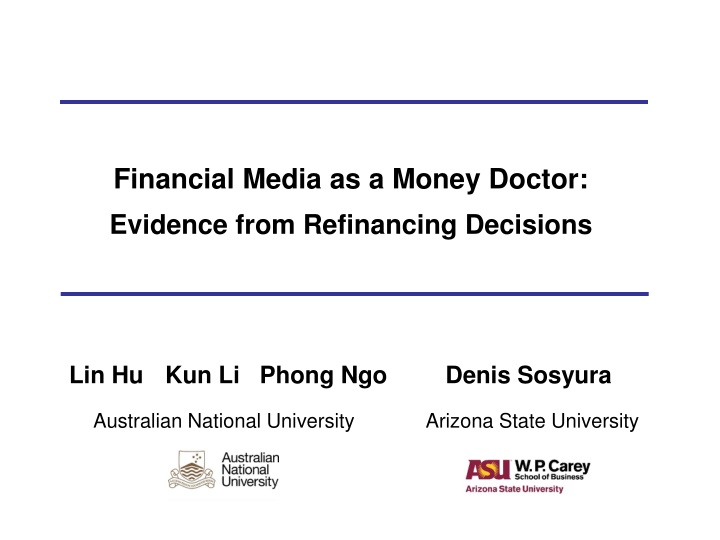 financial media as a money doctor evidence from