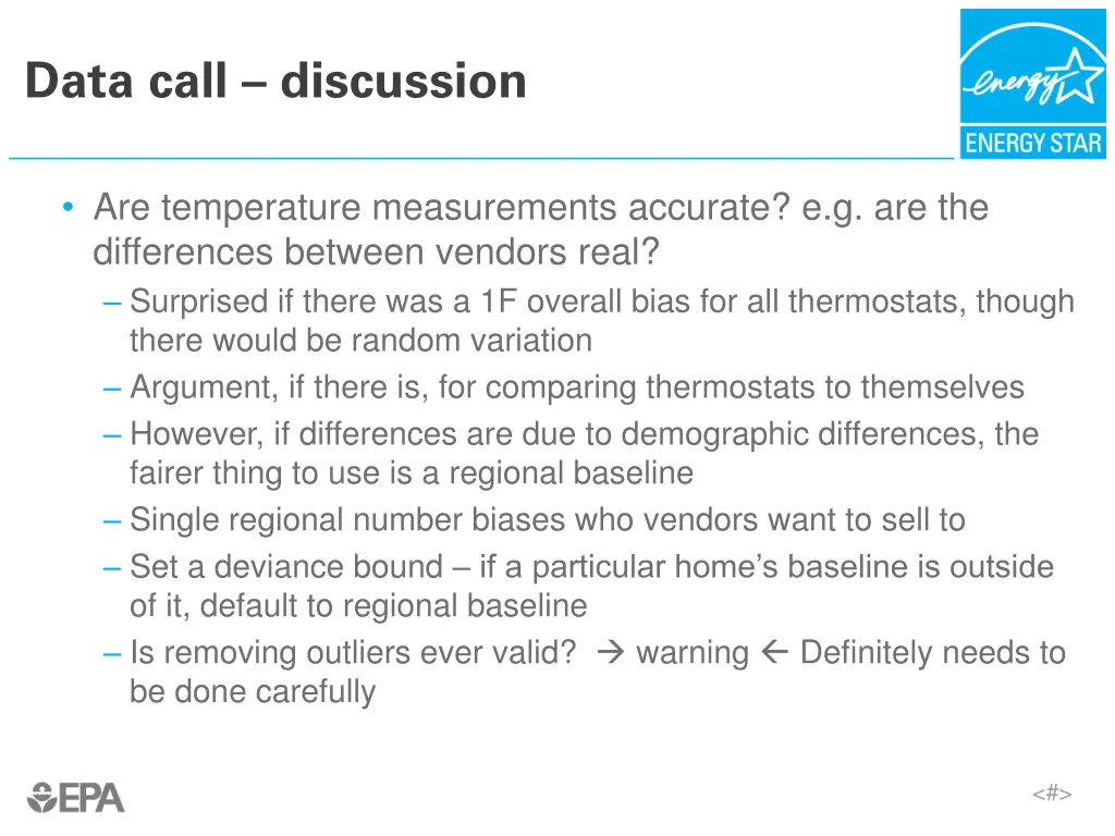 data call discussion