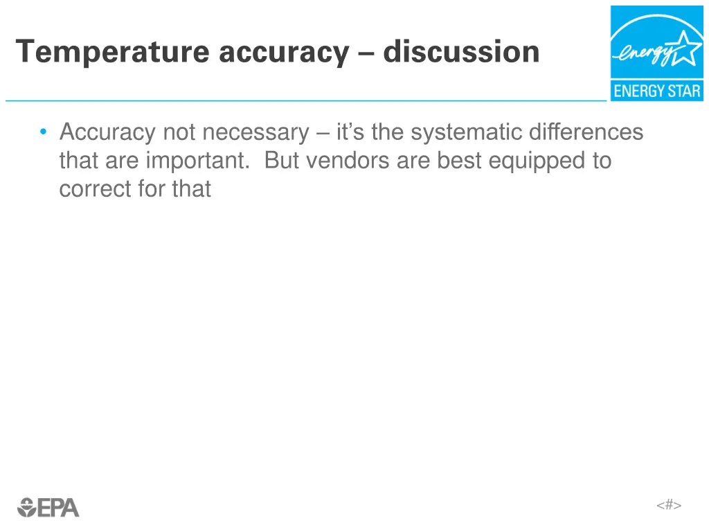 temperature accuracy discussion