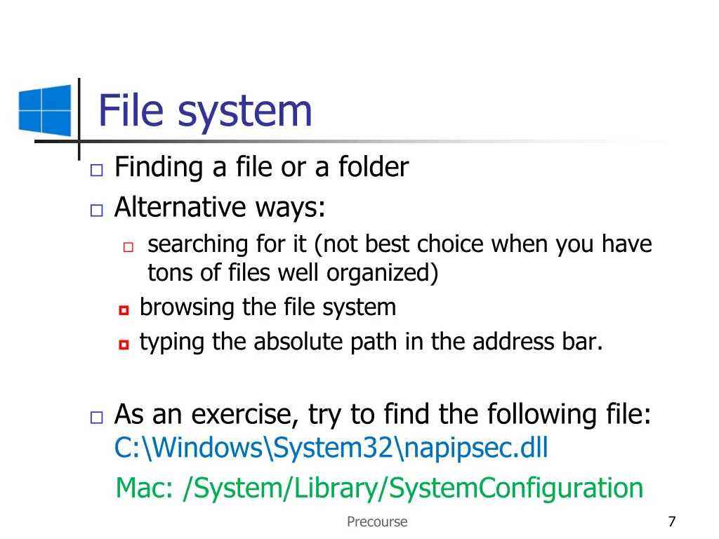 file system