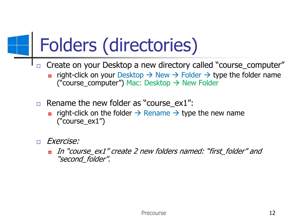 folders directories