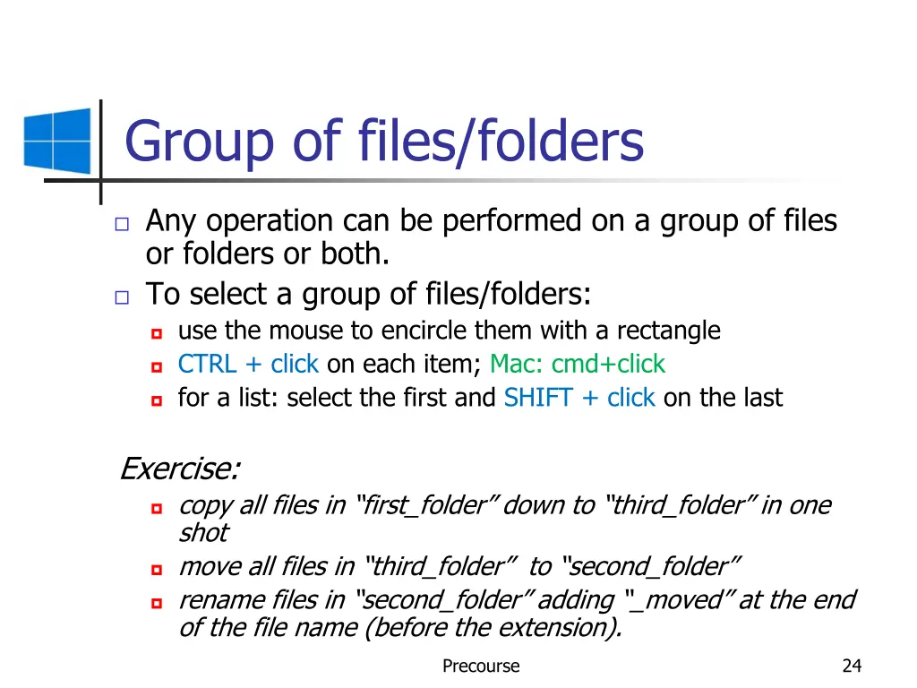 group of files folders