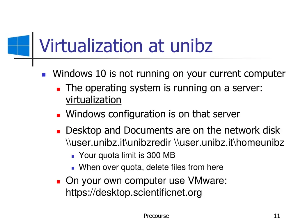 virtualization at unibz