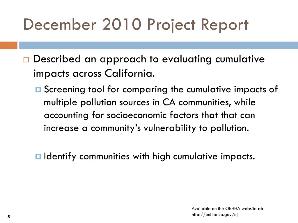 december 2010 project report