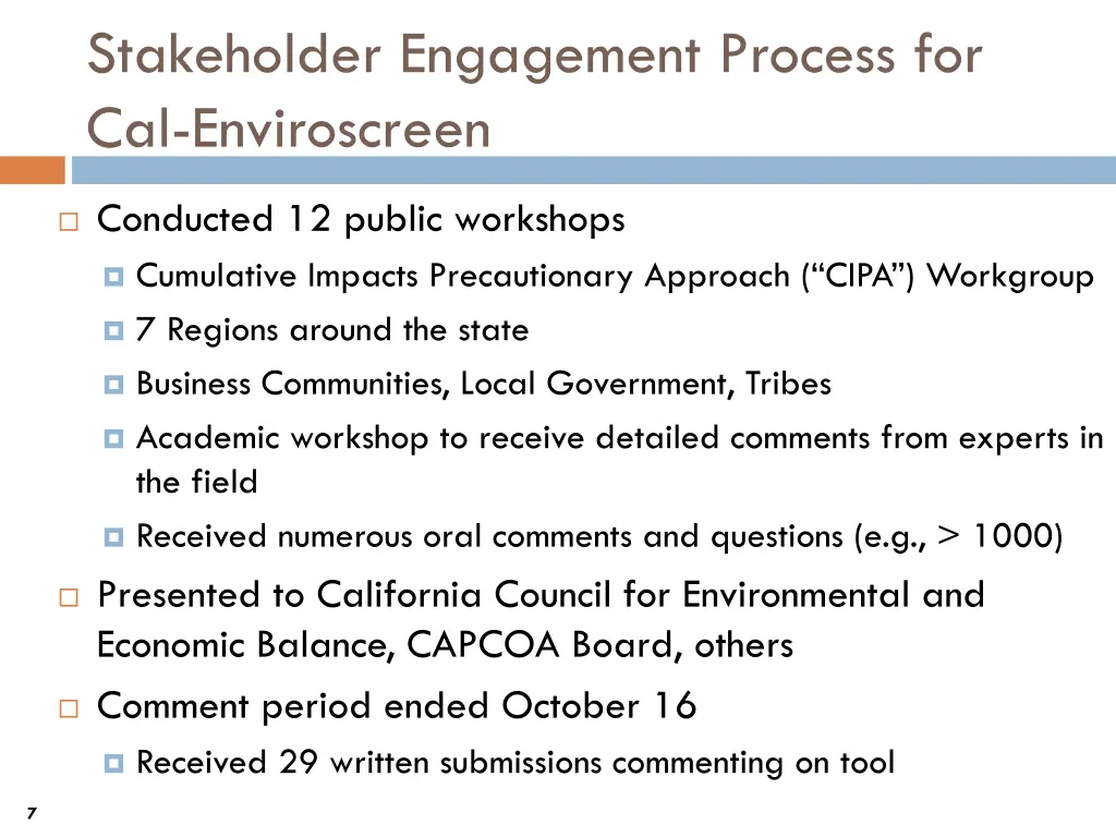 stakeholder engagement process