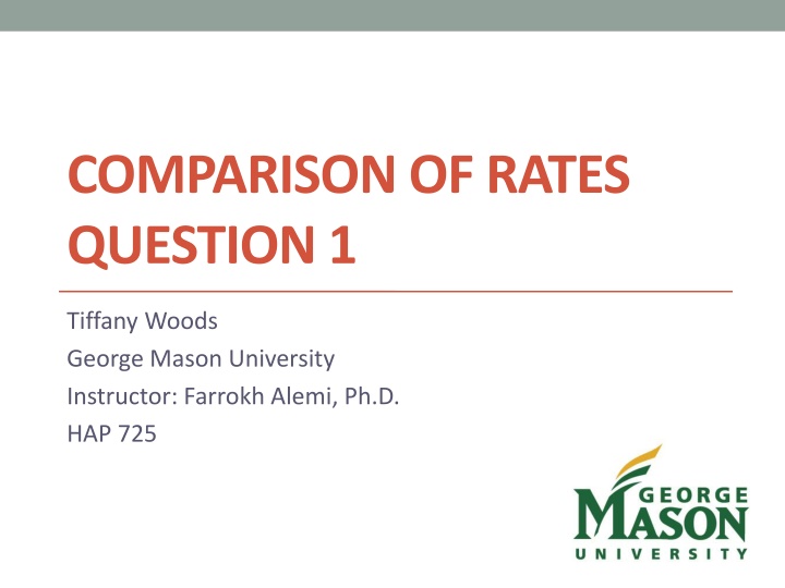 comparison of rates question 1