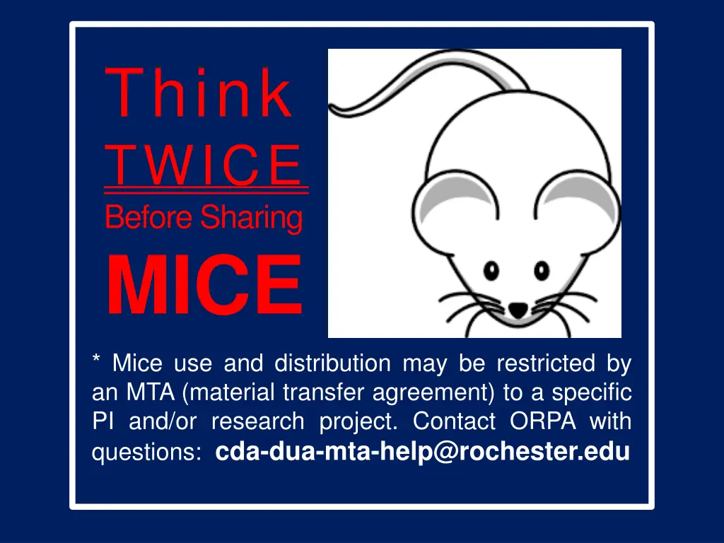 think twice before sharing mice