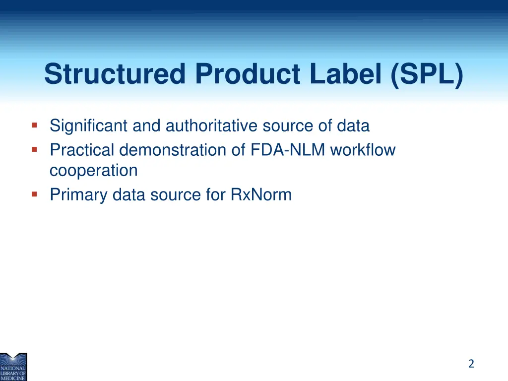 structured product label spl