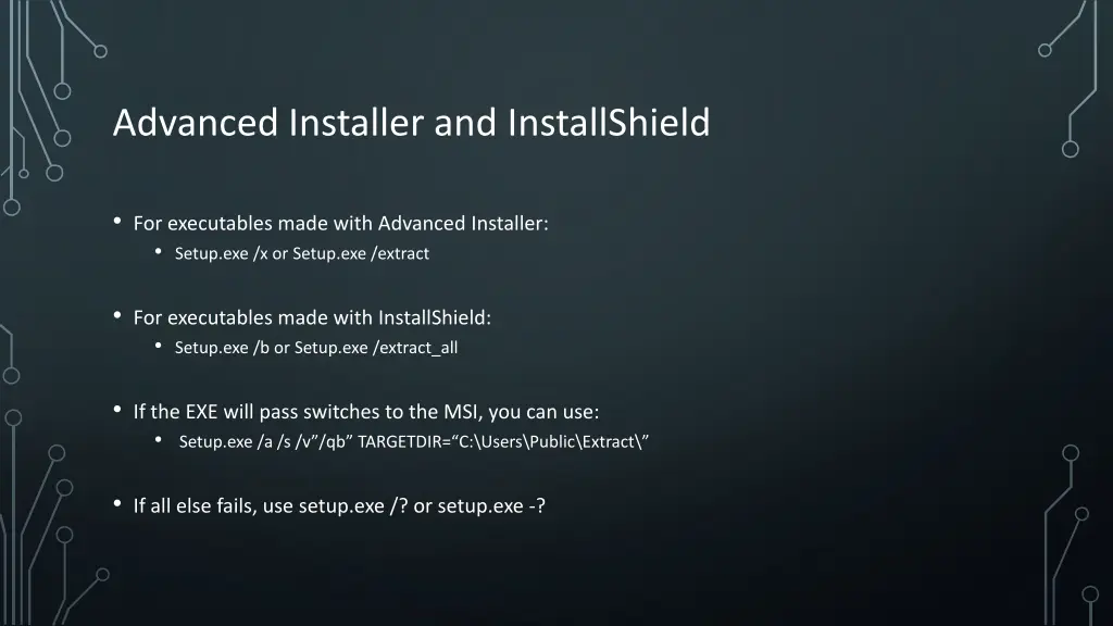 advanced installer and installshield