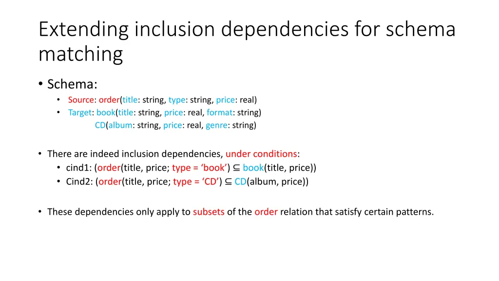 extending inclusion dependencies for schema