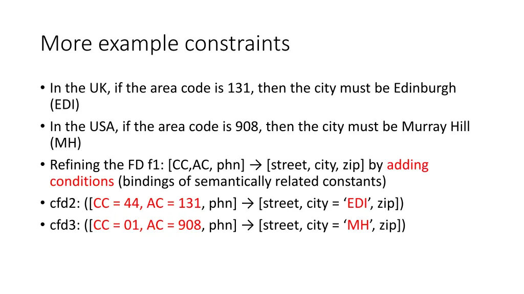 more example constraints