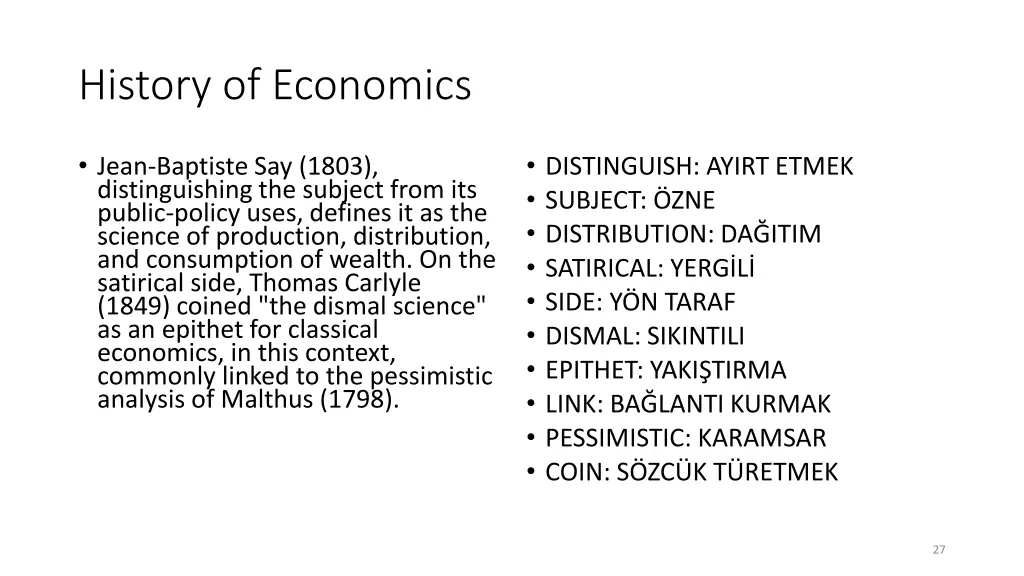 history of economics 2