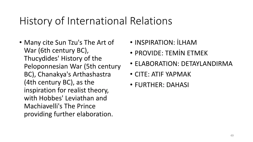 history of international relations 10