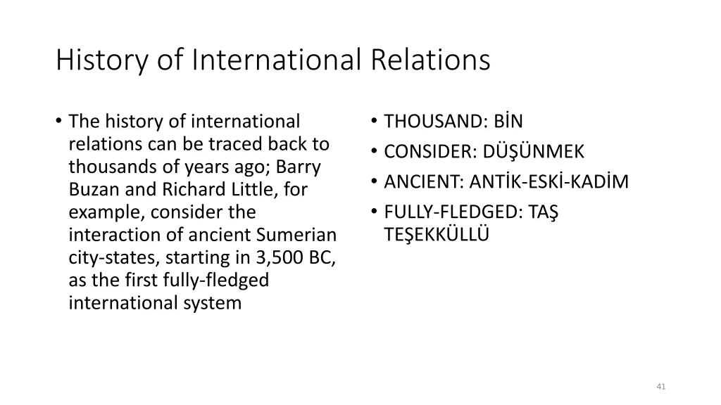 history of international relations 2