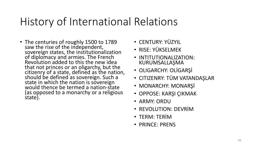 history of international relations 4