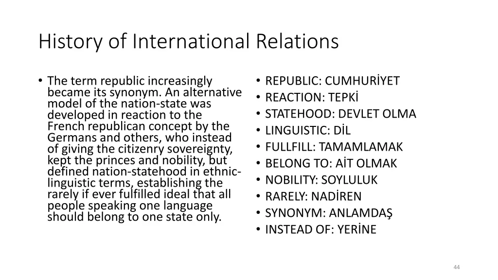 history of international relations 5