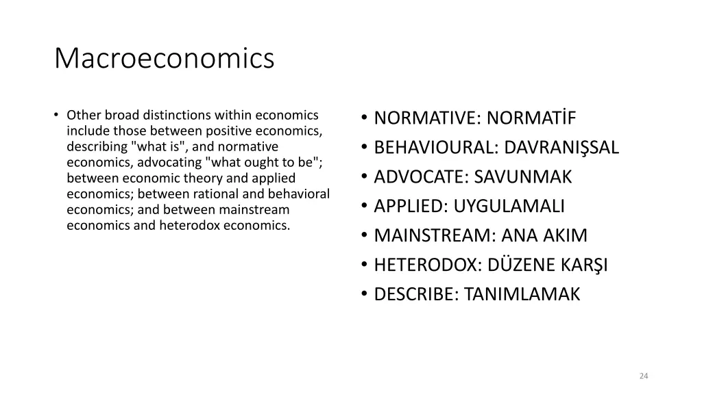 macroeconomics 1