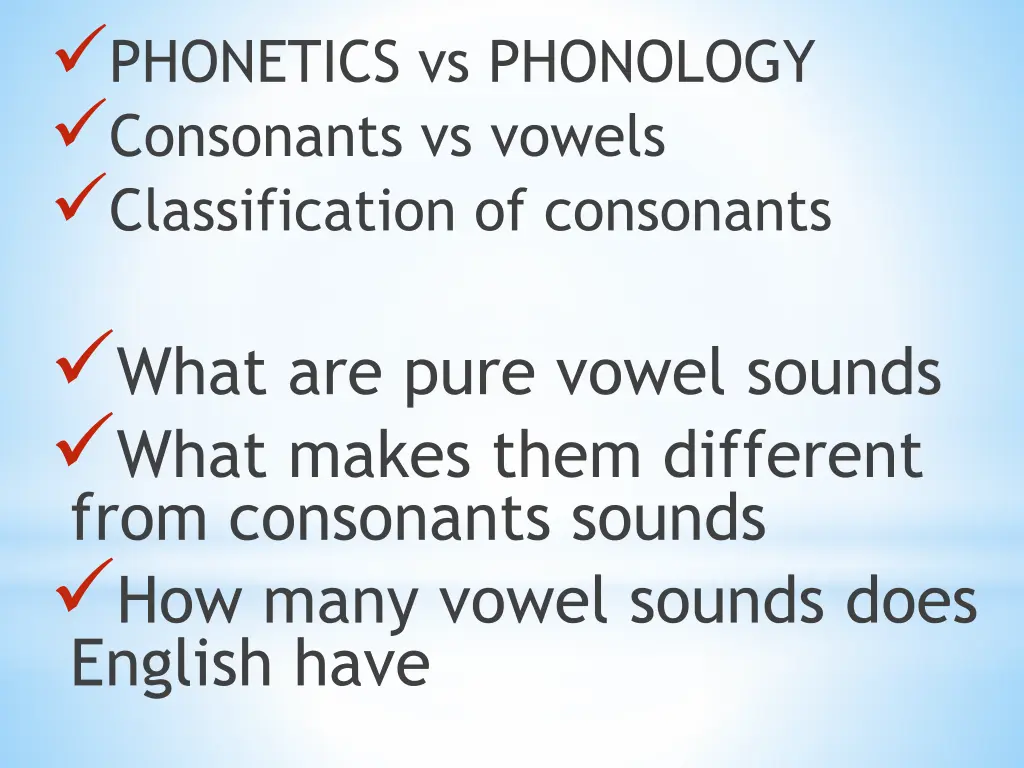 phonetics vs phonology consonants vs vowels