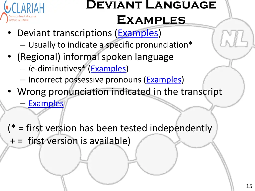 deviant language examples