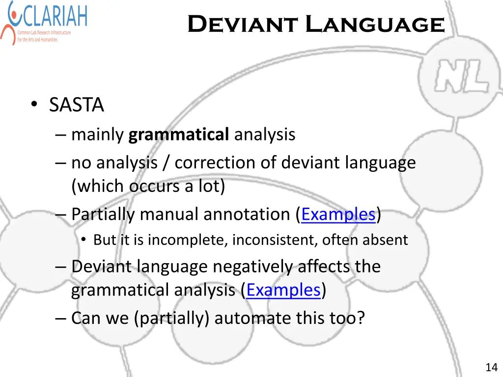 deviant language