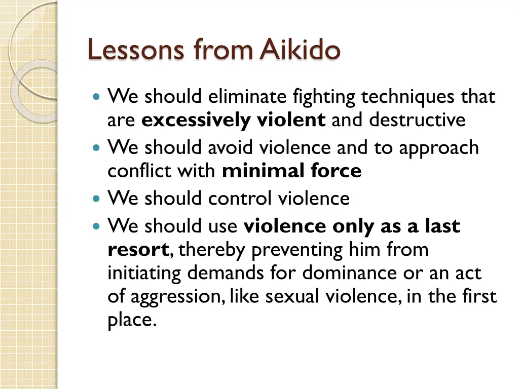 lessons from aikido