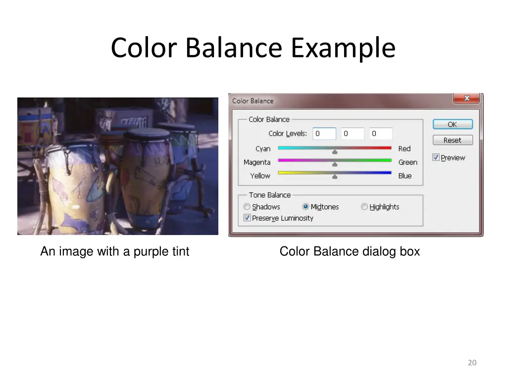 color balance example