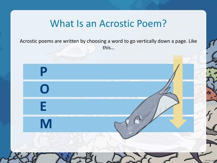 what is an acrostic poem