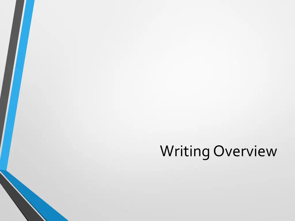 writing overview