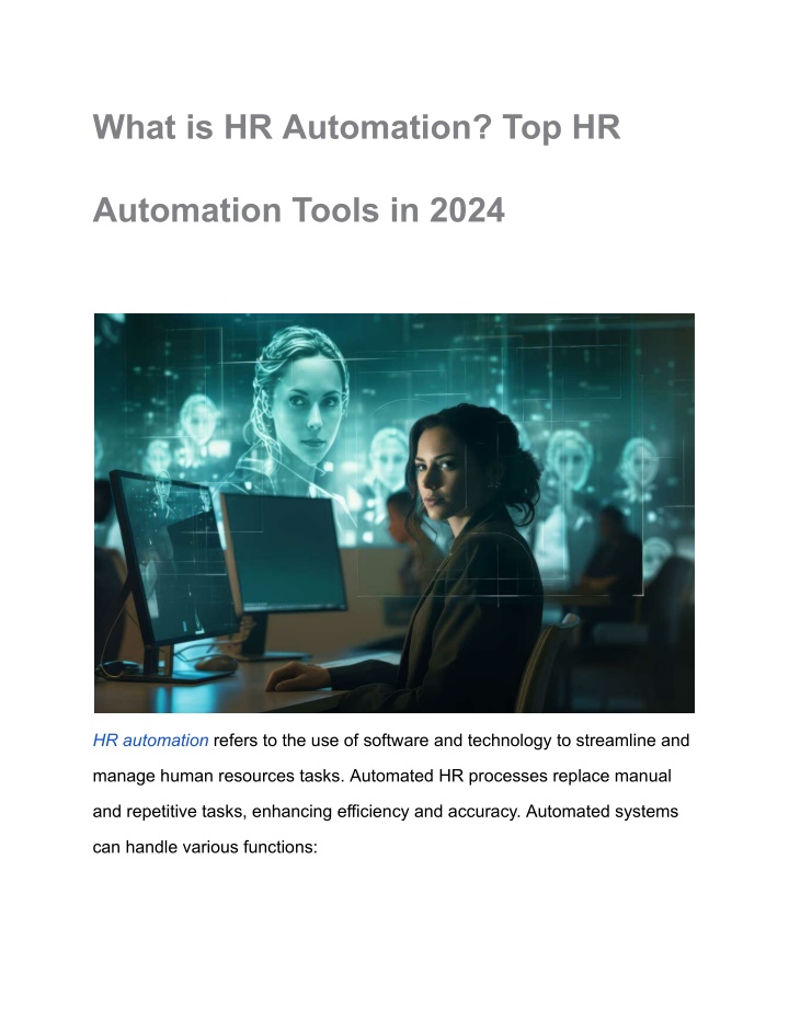 what is hr automation top hr