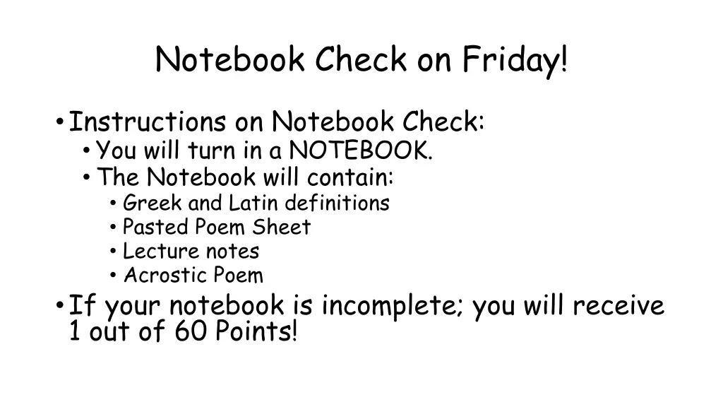 notebook check on friday