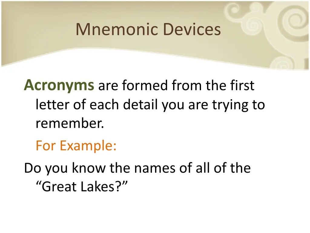 mnemonic devices 4