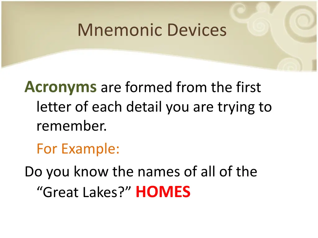 mnemonic devices 5