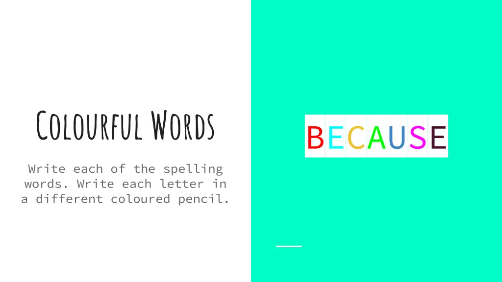 colourful words