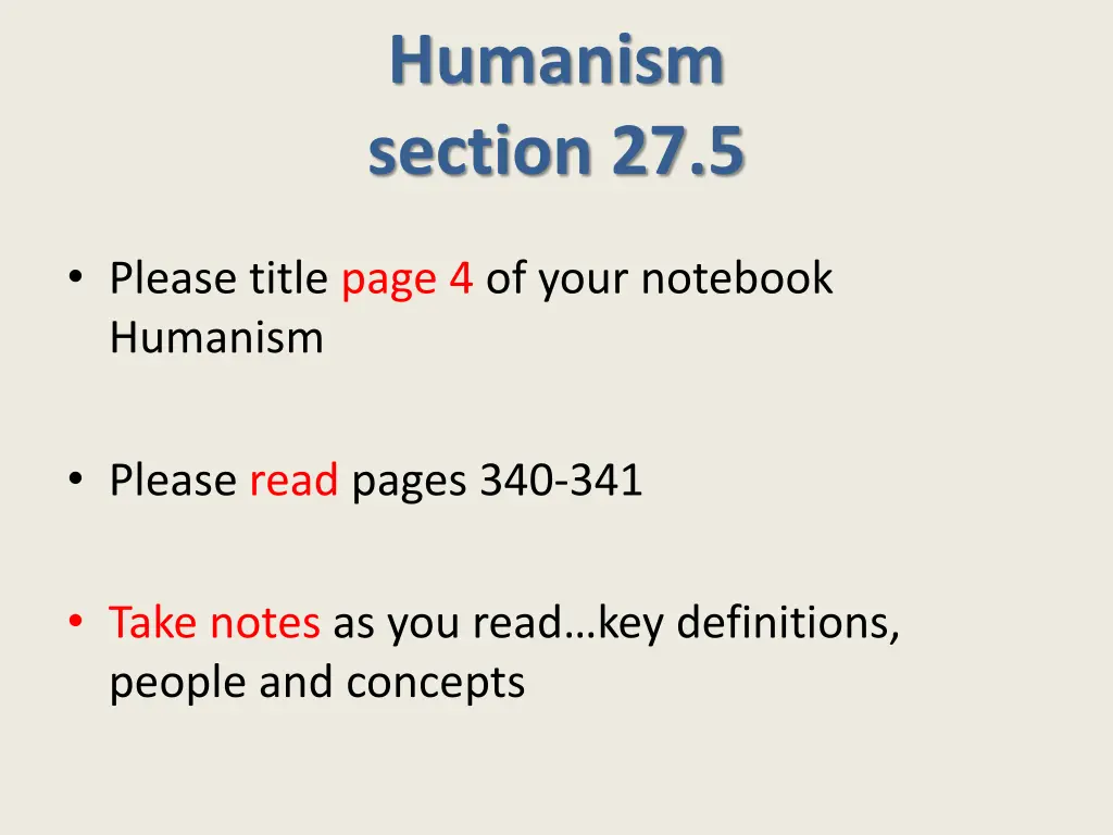 humanism section 27 5