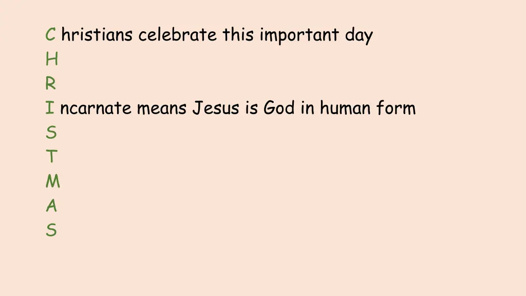 c hristians celebrate this important