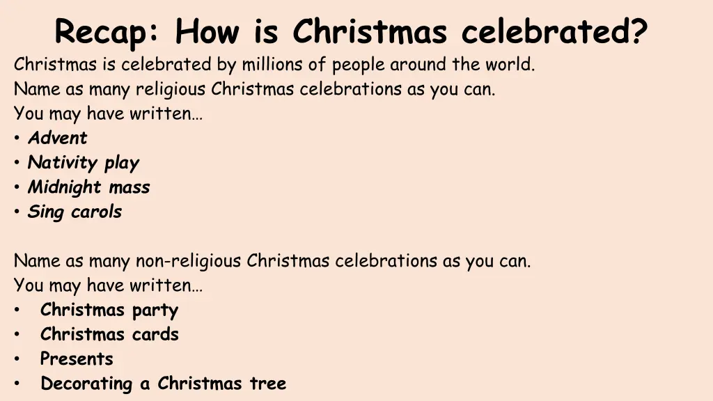 recap how is christmas celebrated christmas