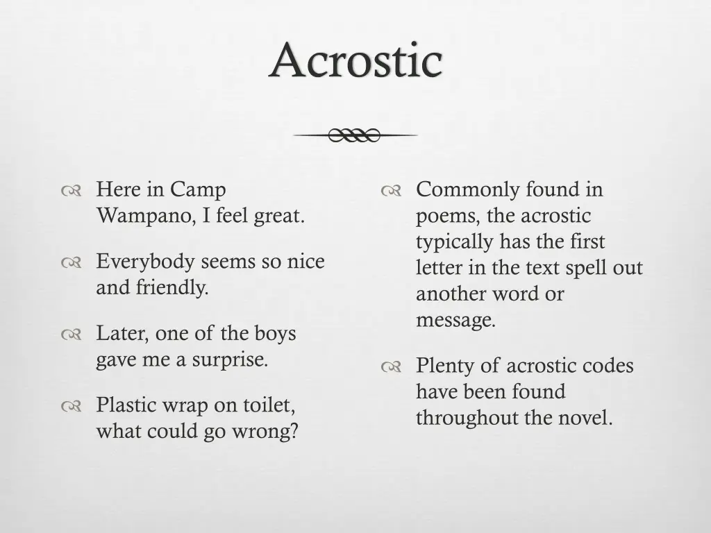 acrostic