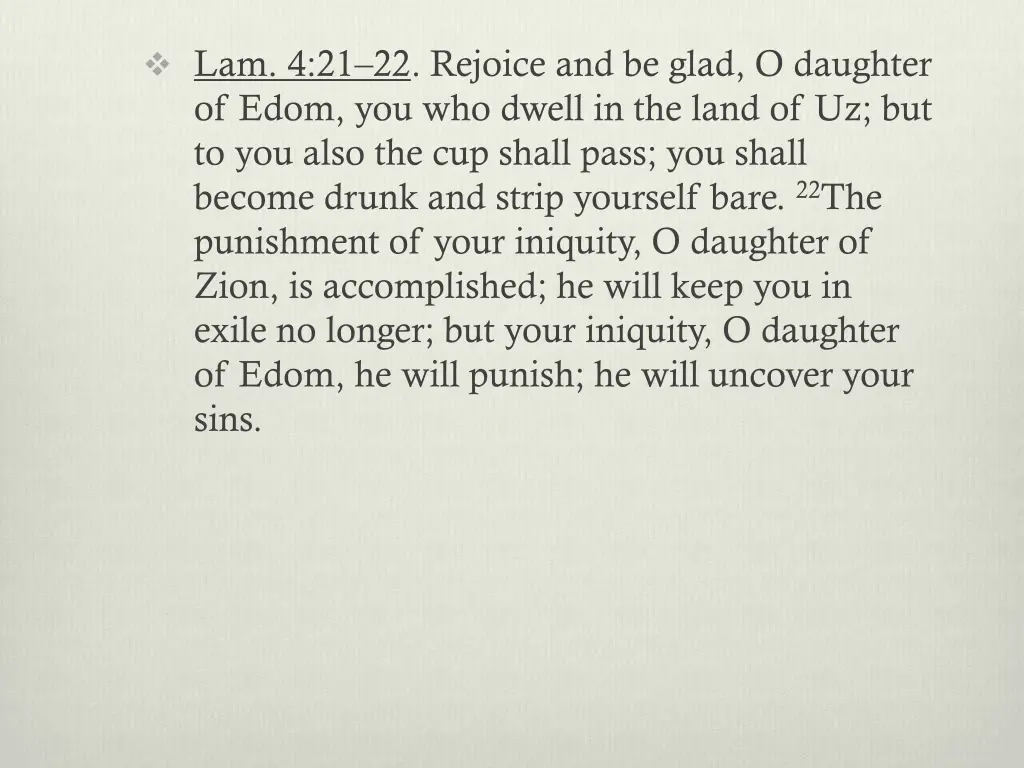 lam 4 21 22 rejoice and be glad o daughter