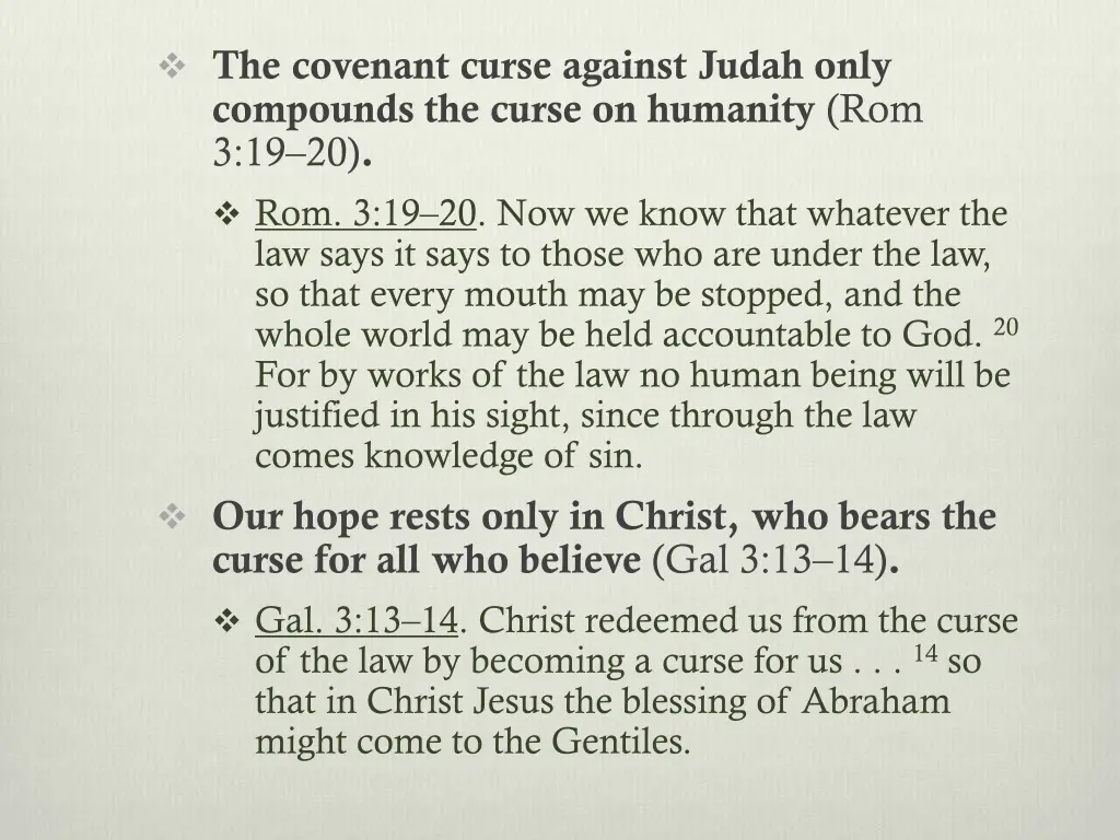 the covenant curse against judah only compounds