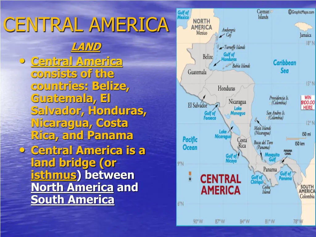 central america land central america consists