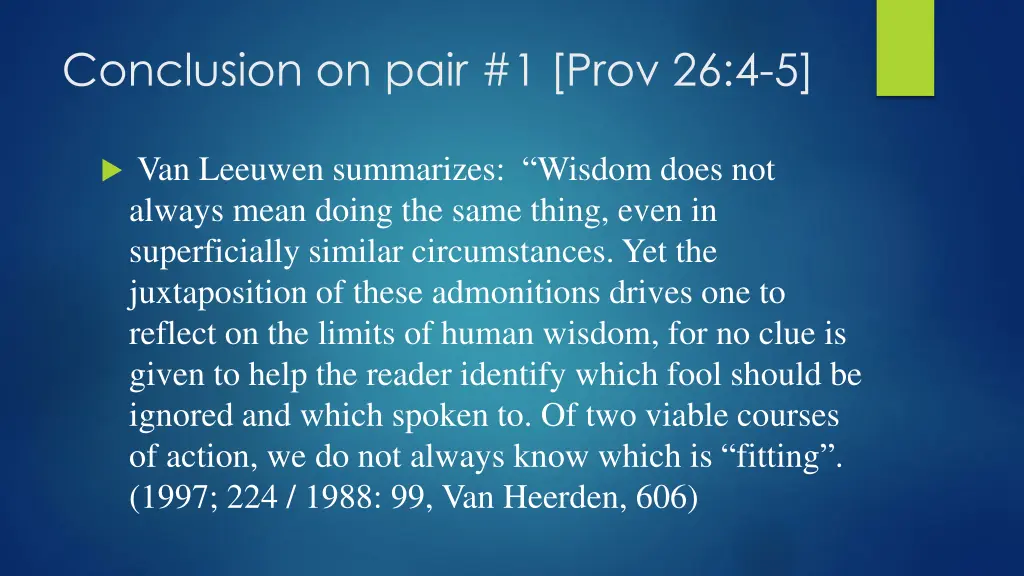 conclusion on pair 1 prov 26 4 5 1