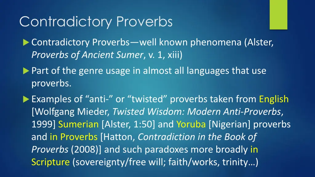 contradictory proverbs