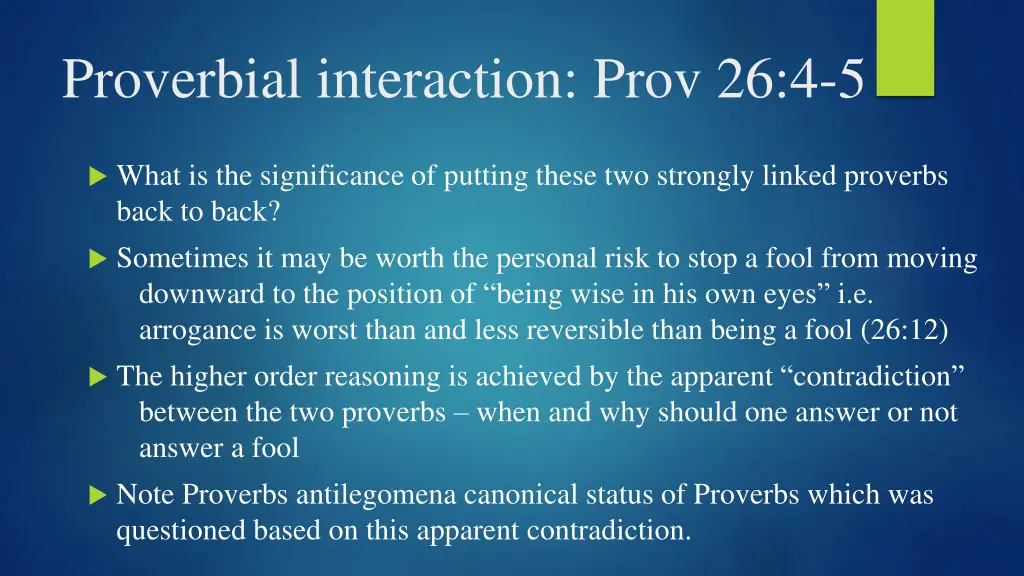 proverbial interaction prov 26 4 5