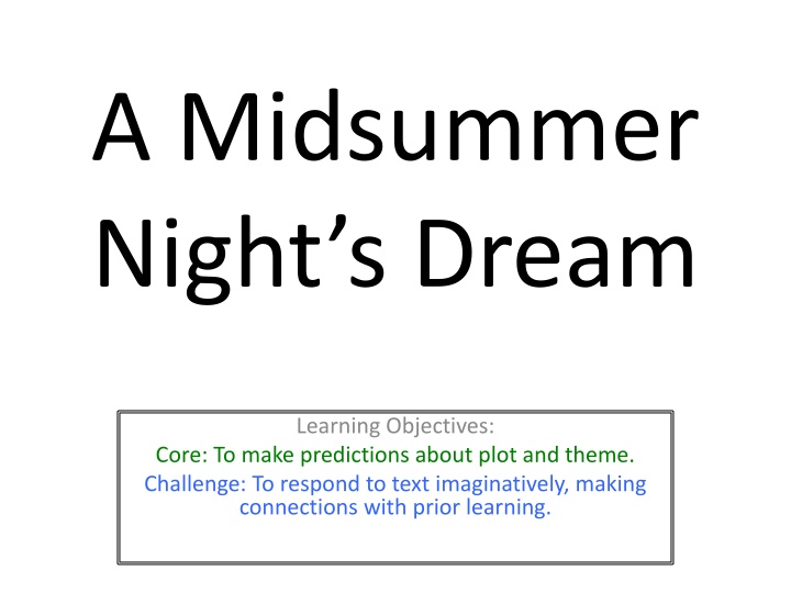 a midsummer night s dream