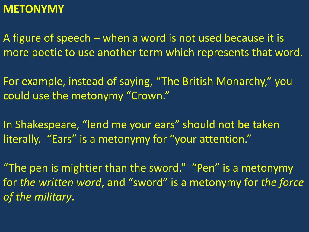 metonymy