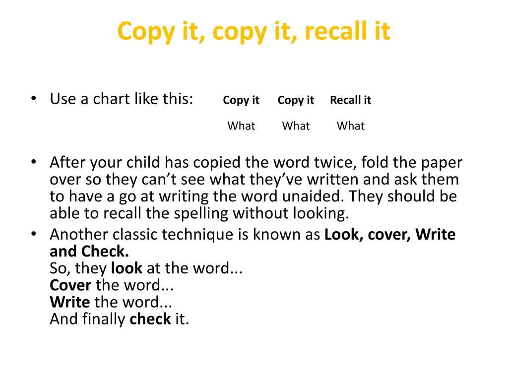 copy it copy it recall it