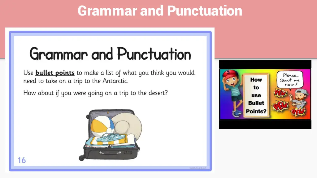 grammar and punctuation