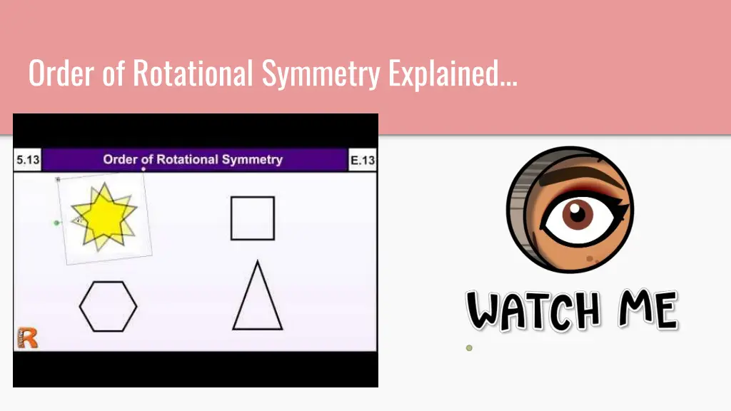 order of rotational symmetry explained